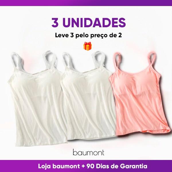 Kit 3 Blusinhas com Alças Ajustáveis