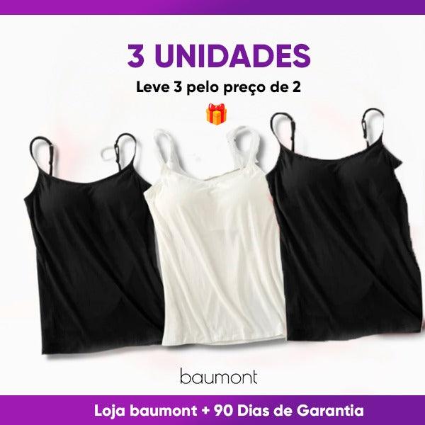 Kit 3 Blusinhas com Alças Ajustáveis