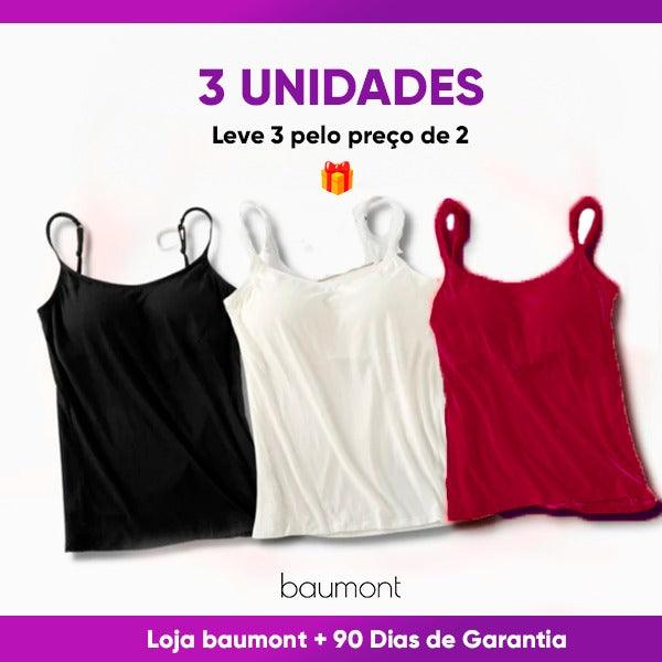 Kit 3 Blusinhas com Alças Ajustáveis