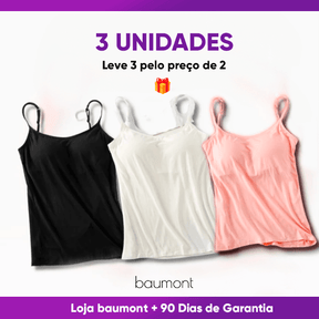 Kit 3 Blusinhas com Alças Ajustáveis