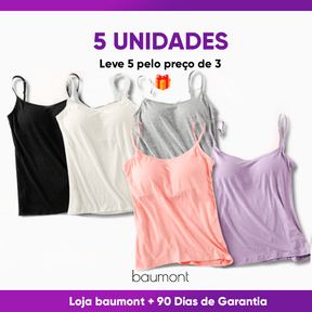 Kit 3 Blusinhas com Alças Ajustáveis