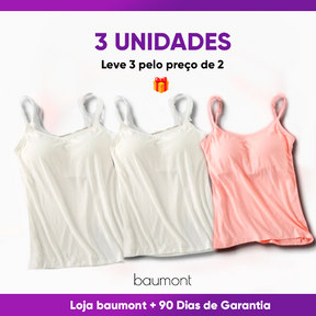 Kit 3 Blusinhas com Alças Ajustáveis